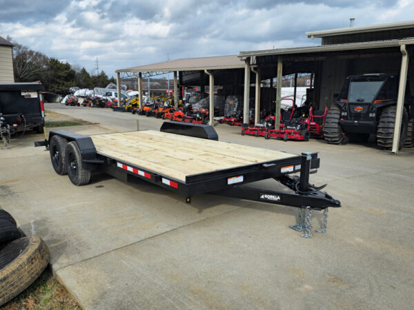 7' X 18' Wood Deck Car Hauler WIth Removable Fender 5,200 lb Axles - Image 12