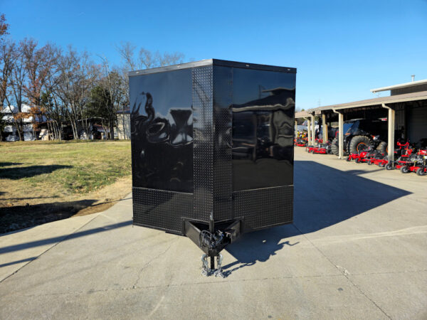 8.5x28 V-Nose Enclosed Trailer Black Out and Escape Door (2) 5,200lb Axles - Image 2