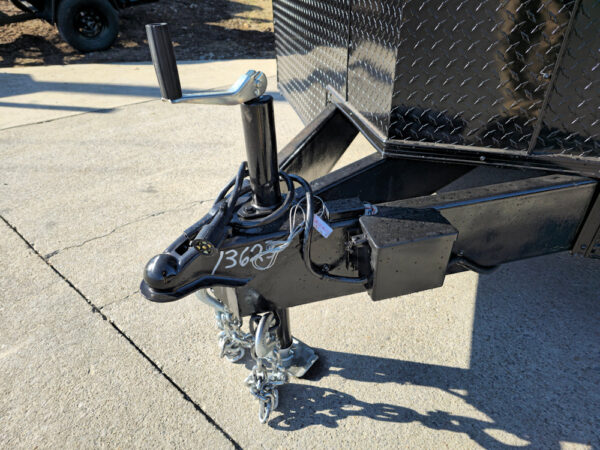 8.5x28 V-Nose Enclosed Trailer Black Out and Escape Door (2) 5,200lb Axles - Image 13