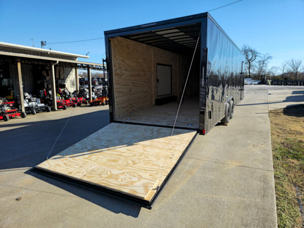 8.5x28 V-Nose Enclosed Trailer Black Out and Escape Door (2) 5,200lb Axles - Image 16