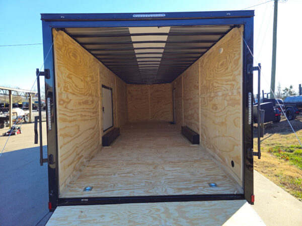 8.5x28 V-Nose Enclosed Trailer Black Out and Escape Door (2) 5,200lb Axles - Image 17