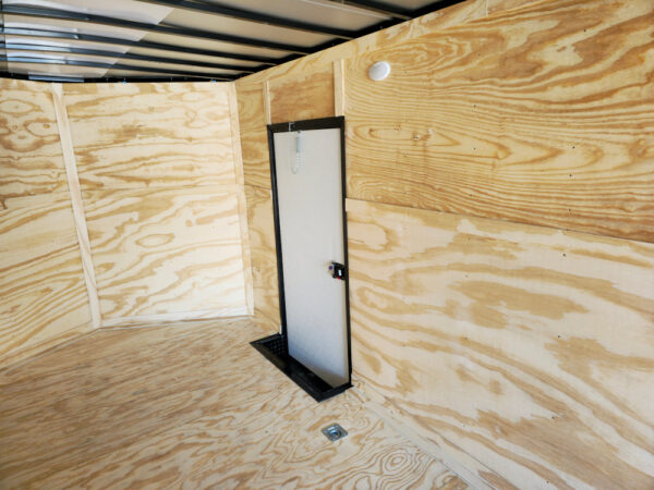 8.5x28 V-Nose Enclosed Trailer Black Out and Escape Door (2) 5,200lb Axles - Image 21