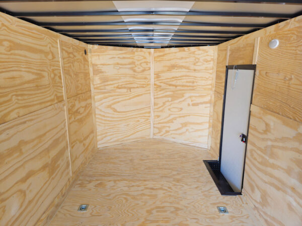 8.5x28 V-Nose Enclosed Trailer Black Out and Escape Door (2) 5,200lb Axles - Image 22