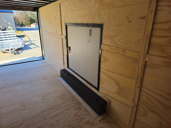 8.5x28 V-Nose Enclosed Trailer Black Out and Escape Door (2) 5,200lb Axles - Image 26
