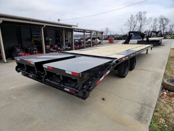 8.5x30 Gooseneck Deckover Dovetail Trailer (2) 10K Axles King Kong Ramps - Image 12