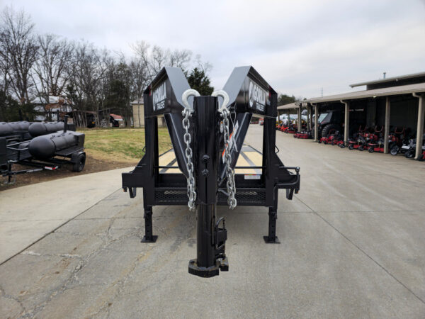 8.5x25 Gooseneck Deckover Dovetail Trailer (2) 10K Axles King Kong Ramps - Image 2