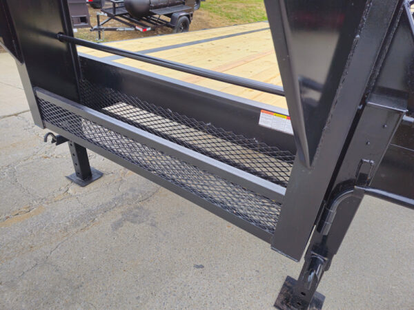 8.5x25 Gooseneck Deckover Dovetail Trailer (2) 10K Axles King Kong Ramps - Image 4
