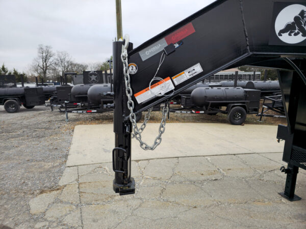 8.5x25 Gooseneck Deckover Dovetail Trailer (2) 10K Axles King Kong Ramps - Image 5