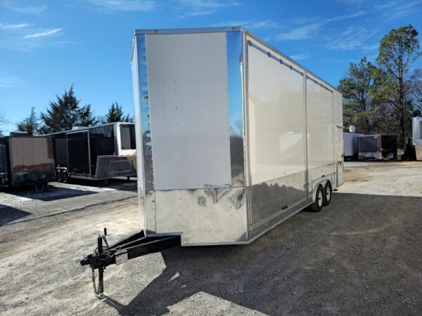 Custom Enclosed Trailer 8.5' X 24' White Cargo Event Trailer - Image 3