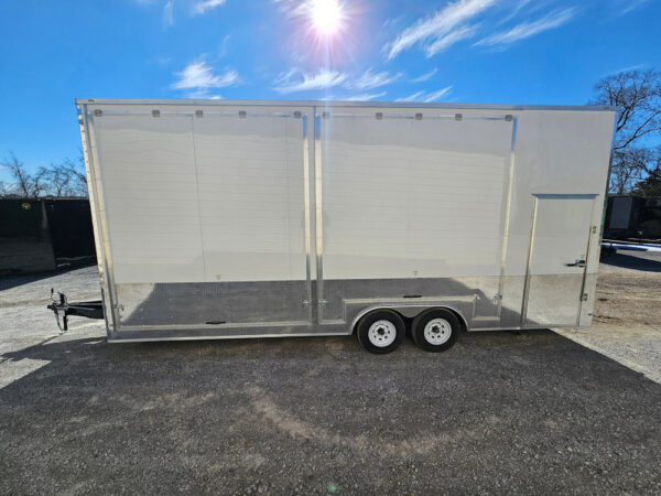 Custom Enclosed Trailer 8.5' X 24' White Cargo Event Trailer - Image 4