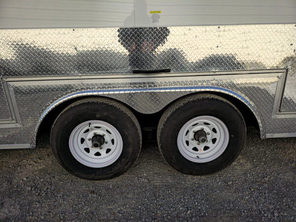 Custom Enclosed Trailer 8.5' X 24' White Cargo Event Trailer - Image 5