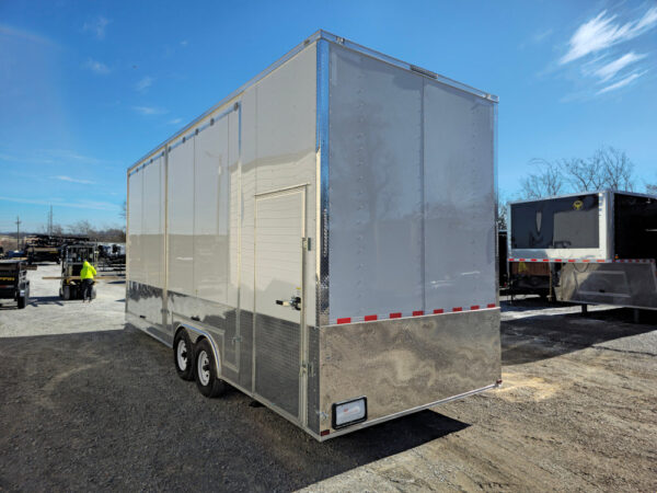 Custom Enclosed Trailer 8.5' X 24' White Cargo Event Trailer - Image 6