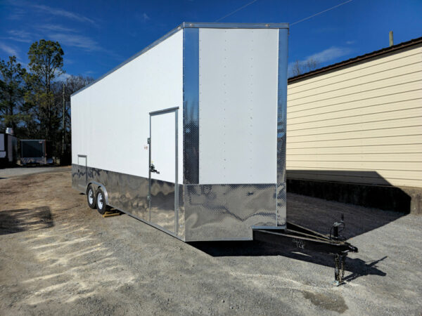 Custom Enclosed Trailer 8.5' X 24' White Cargo Event Trailer - Image 10