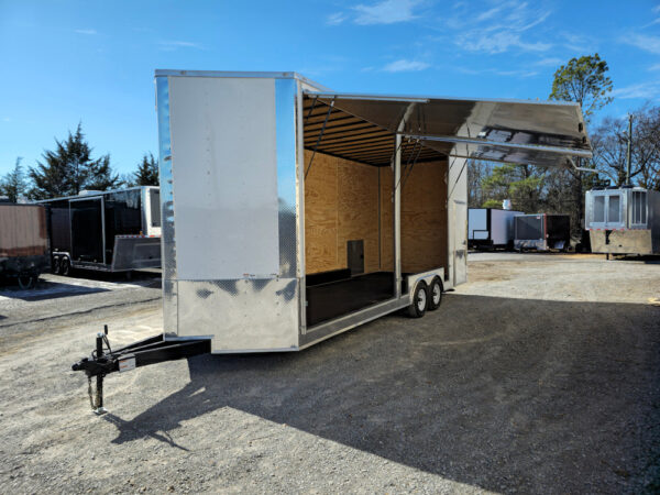 Custom Enclosed Trailer 8.5' X 24' White Cargo Event Trailer - Image 13