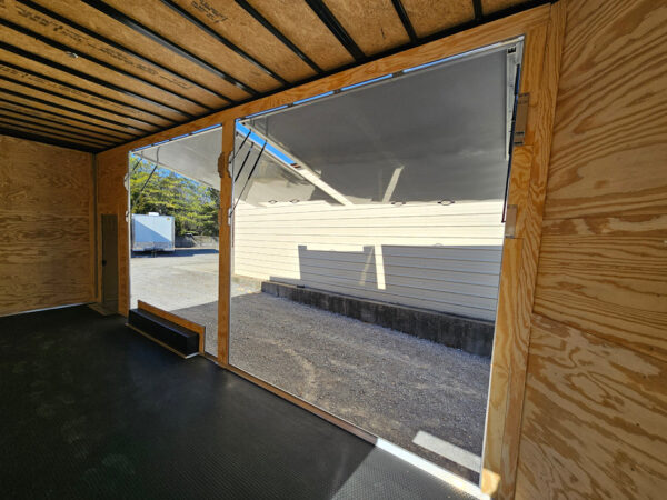 Custom Enclosed Trailer 8.5' X 24' White Cargo Event Trailer - Image 24