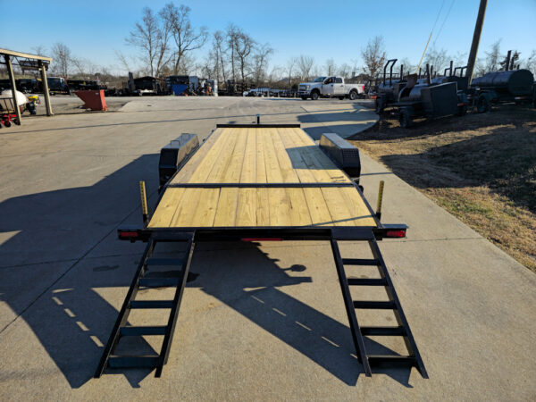 7x20 Wood Deck Car Hauler (2) 5200lb Axle w/ Brake and Ramps - Image 11