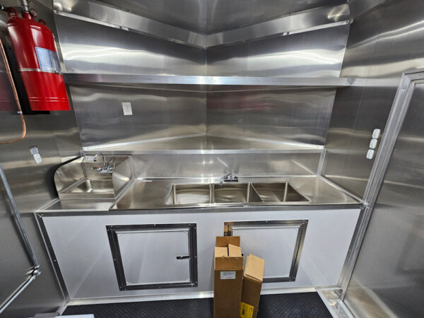 8.5' X 16' Elite Economy Concession Trailer Food Event Catering Equipped - Image 22