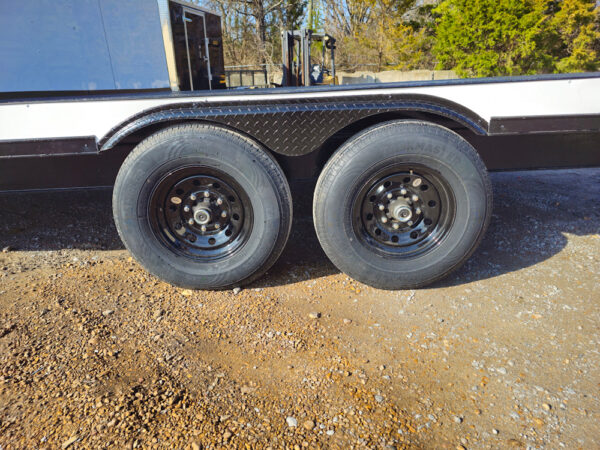 8.5' X 20' White With Blackout Hybrid Trailer (2) 7,000lb Axles - Image 5