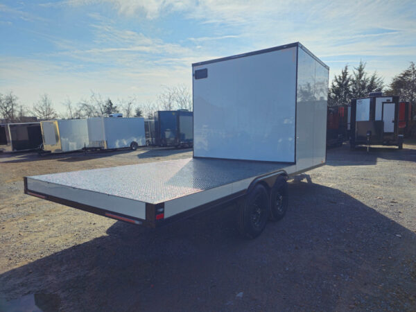 8.5' X 20' White With Blackout Hybrid Trailer (2) 7,000lb Axles - Image 8