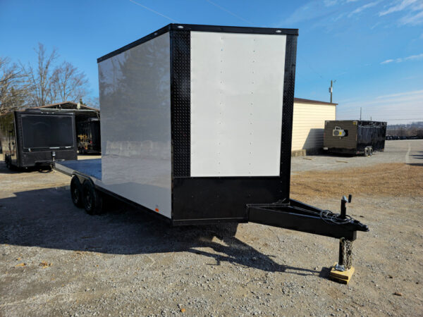 8.5' X 20' White With Blackout Hybrid Trailer (2) 7,000lb Axles - Image 10