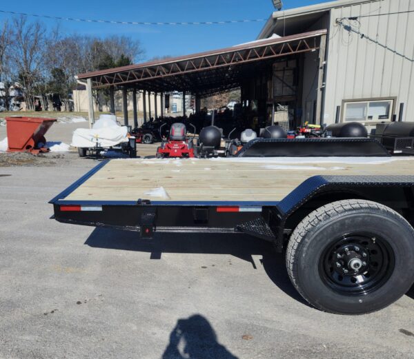 7x20 Gooseneck Equipment Trailer (2) 7K Axles Straight deck No Ramps - Image 4