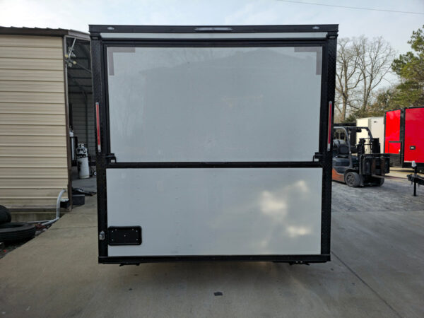 8.5' X 16' Concession Trailer White W/Black Trim Food Event Catering - Image 8