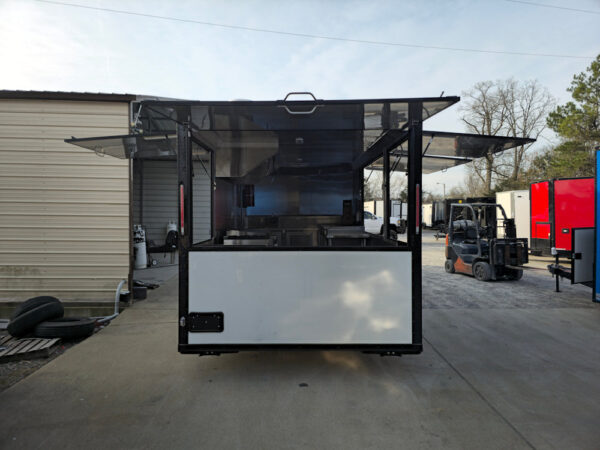 8.5' X 16' Concession Trailer White W/Black Trim Food Event Catering - Image 14