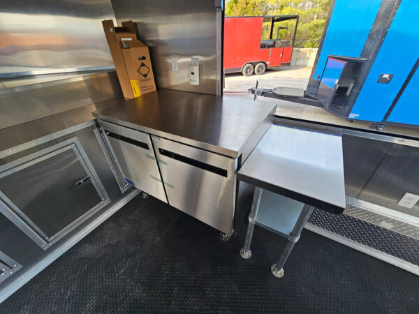 8.5' X 16' Concession Trailer White W/Black Trim Food Event Catering - Image 26