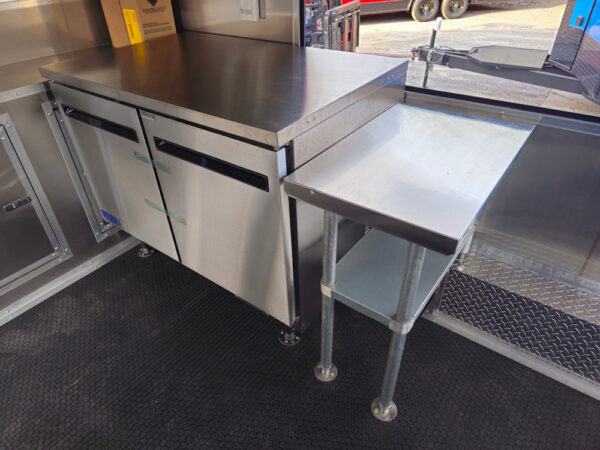 8.5' X 16' Concession Trailer White W/Black Trim Food Event Catering - Image 28