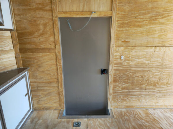 8.5x26 V-Nose White Enclosed Trailer (2) 7K Axles 50 AMP Electrical Package & Cabinets - Image 18