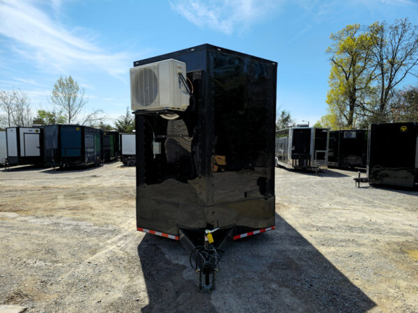 8.5' X 30' Custom Enclosed Trailer Black W/BO Electric & A/C - Image 2