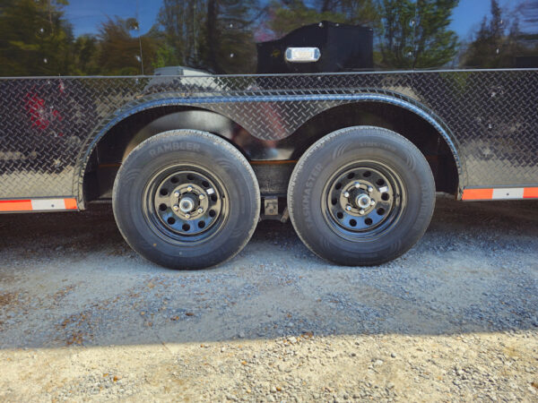 8.5' X 30' Custom Enclosed Trailer Black W/BO Electric & A/C - Image 5