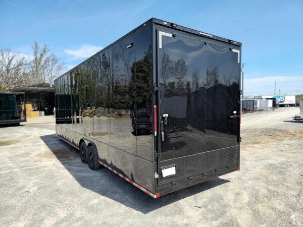 8.5' X 30' Custom Enclosed Trailer Black W/BO Electric & A/C - Image 6