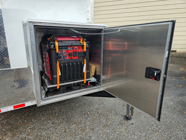 8.5' X 32' Enclosed Trailer White Custom Car Hauler - Image 9
