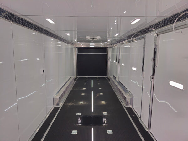 8.5' X 32' Enclosed Trailer White Custom Car Hauler - Image 12