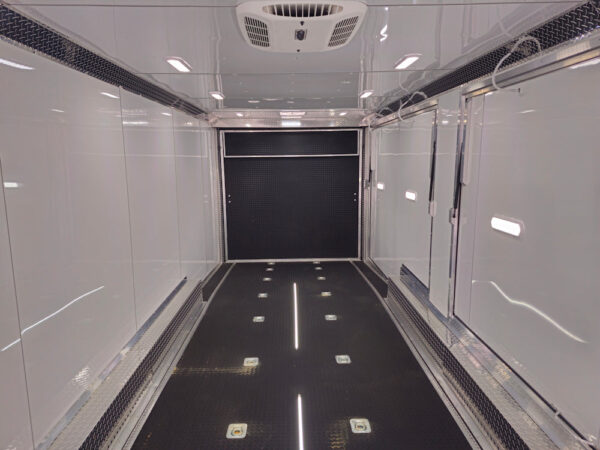 8.5' X 32' Enclosed Trailer White Custom Car Hauler - Image 13