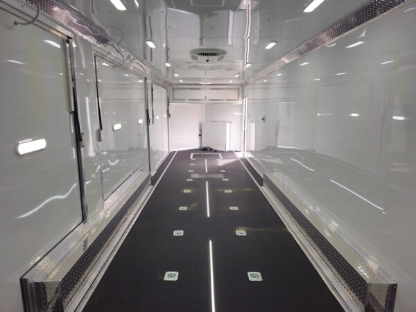 8.5' X 32' Enclosed Trailer White Custom Car Hauler - Image 15