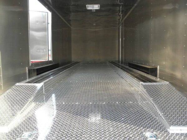 Enclosed Trailer 8.5' X 24' White - Cargo Bike Car Hauler Storage - Image 19