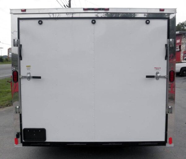 Enclosed Trailer 8.5'x18' White - Equipment Hauler Storage - Image 7