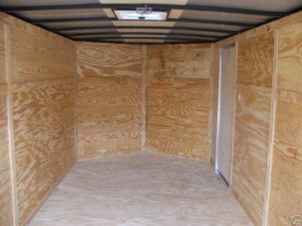 Enclosed Trailer 7'x14' White - V-Nose Lawn Mower Cargo Trailer Storage - Image 9