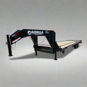 8.5x30 Gooseneck Deckover Dovetail Trailer (2) 10K Axles King Kong Ramps
