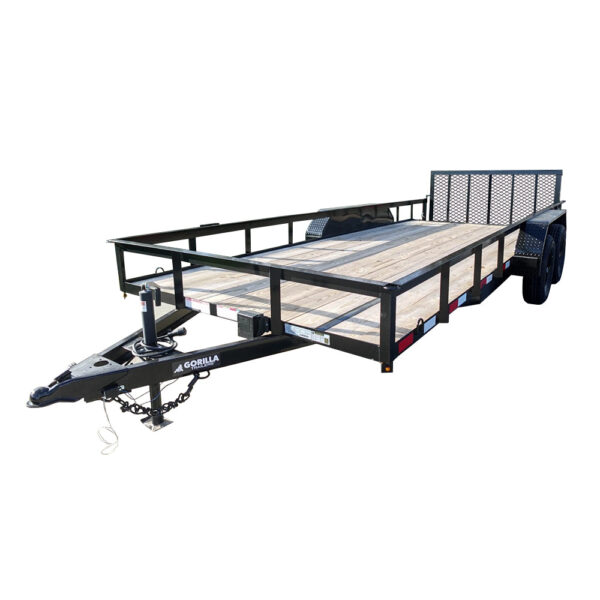 7x18 Dovetail Utility Trailer (2) 3,500lb Axles
