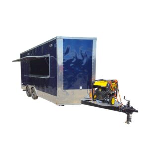 8.5' X 16' Indigo Blue Concession Trailer Food Event Catering