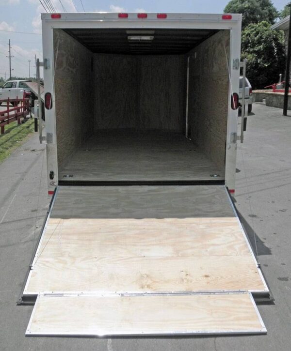 Enclosed Trailer 7'x16' - V-Nose Motorcycle Lawn Mower Storage - Image 17