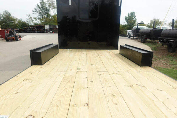 8.5x24 Hybrid Enclosed Trailer V-Nose (2) 7,000lb Axles Storage - Image 5