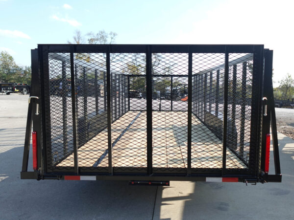 7x20 Straight Deck Utility Trailer 4ft Mesh Sides (2) 3,500lb Axles - Image 8
