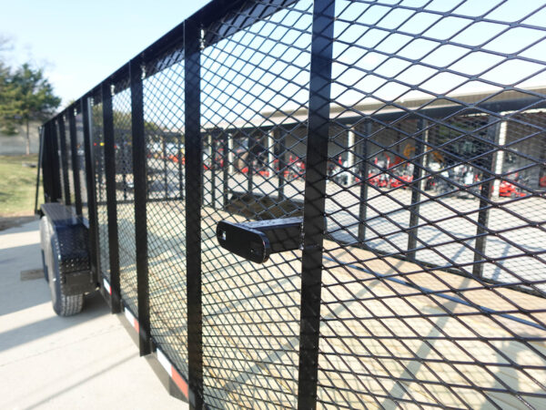7x20 Straight Deck Utility Trailer 4ft Mesh Sides (2) 3,500lb Axles - Image 12
