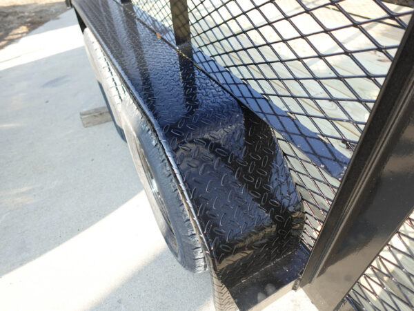7x20 Straight Deck Utility Trailer 4ft Mesh Sides (2) 3,500lb Axles - Image 13