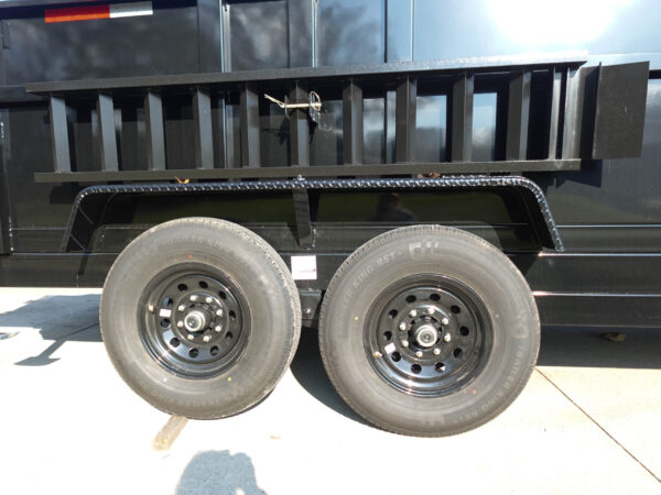 7x16 Gooseneck Telescopic Dump Trailer with 3ft Sides (2) 7K Axles - Image 8
