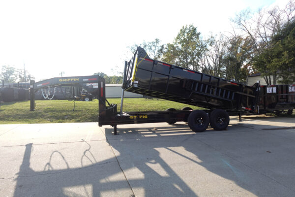 7x16 Gooseneck Telescopic Dump Trailer with 3ft Sides (2) 7K Axles - Image 16